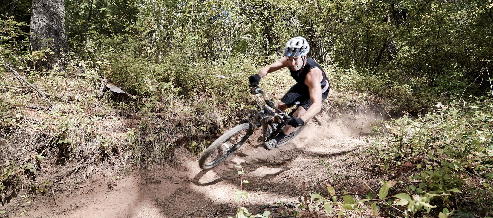 mountain bike on trail