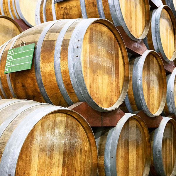 wine barrels