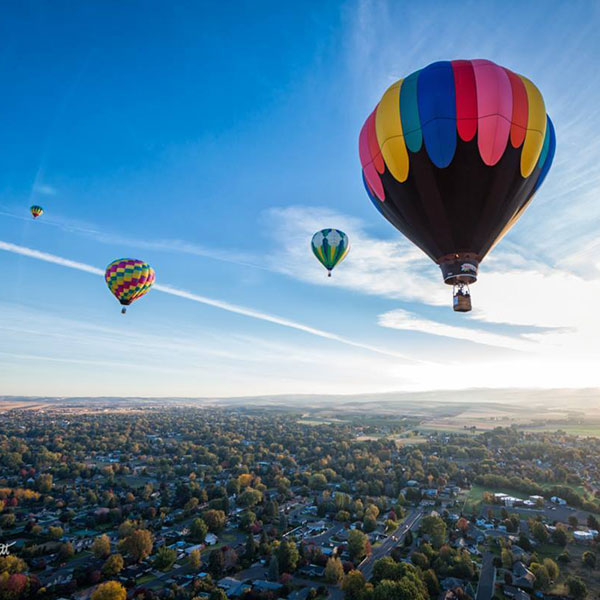 hot air balloons